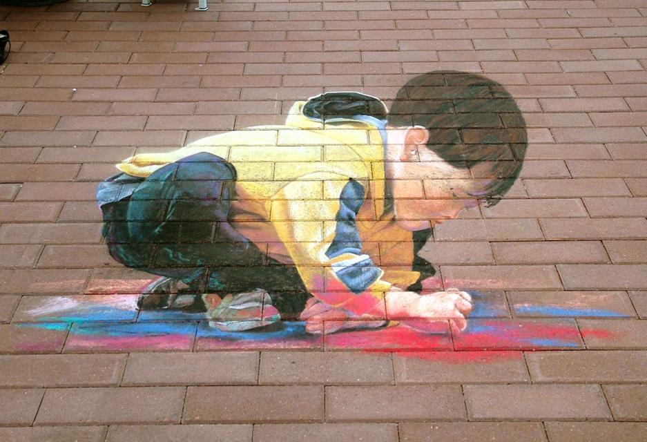 Chalk Art, Street drawing