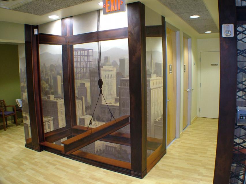 Elevator Mural